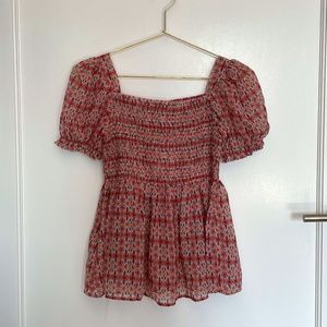 Mayoral Girls Smocked Blouse NWT